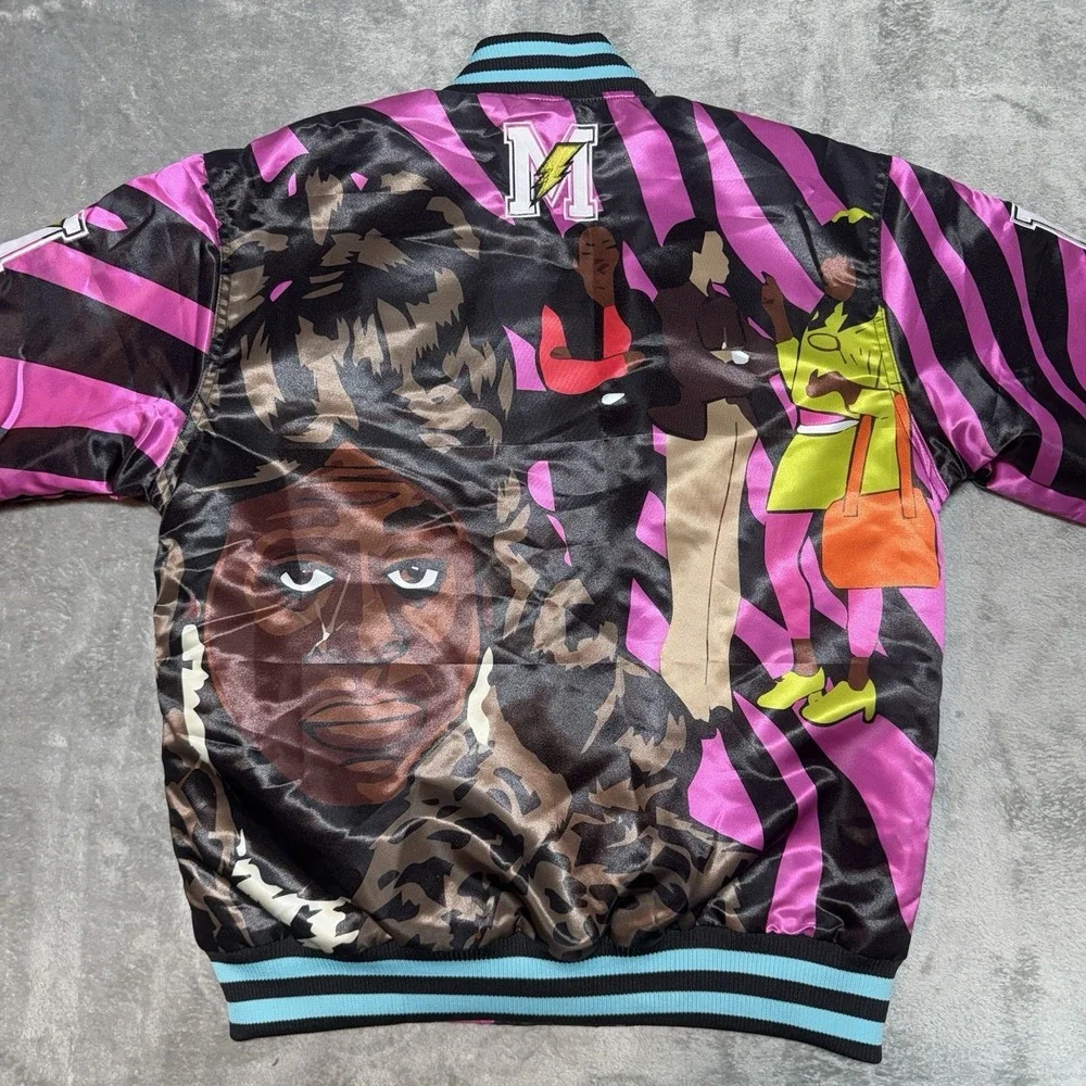 Headgear Classics Men's Martin Lawrence Damn Gina Satin Quilted Jacket NWT‎ Sz L